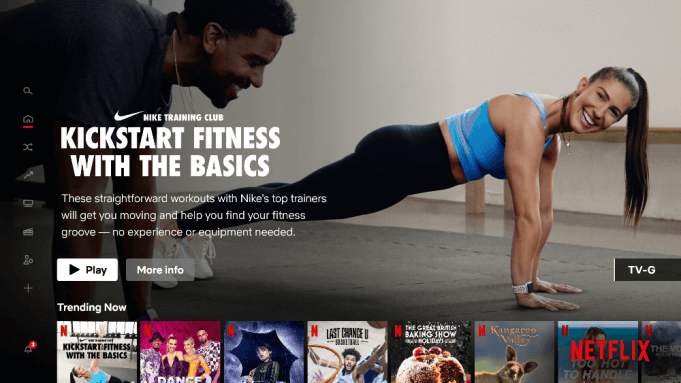 Nike is streaming fitness classes now on Netflix