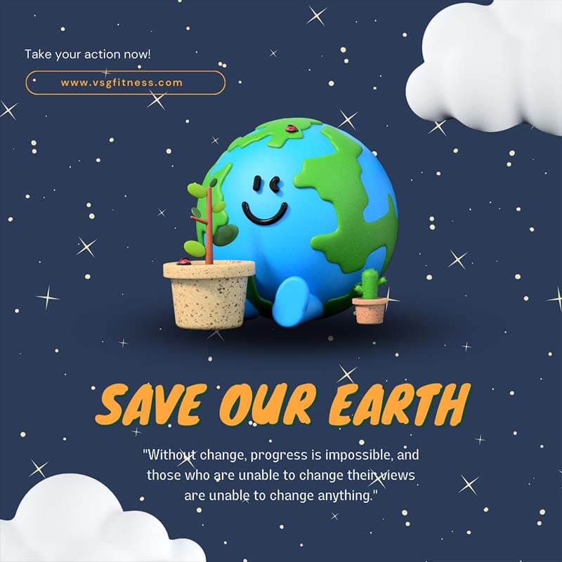 VSG FITNESS Earth Day instagram post