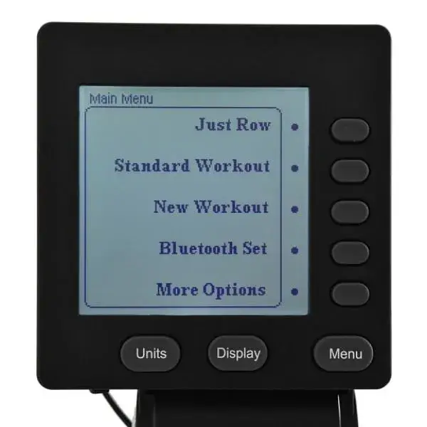 rowing machine console functions overview