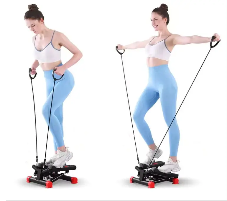 using resistance bands for upper body exercise is one of the mini stepper benefits